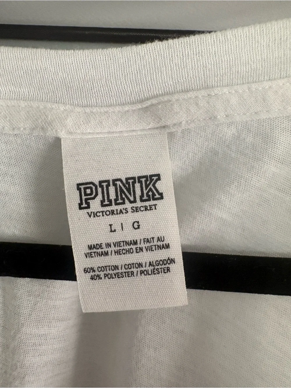PINK Victorias Secret white victoria’s